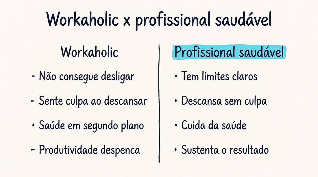 Workaholic x profissional saudável: comparação de comportamentos